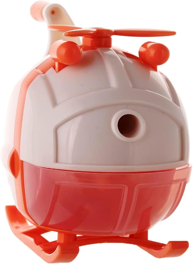 3A Office Sharpener 10x13 Plastic Tyara Shape, Orange and White 525